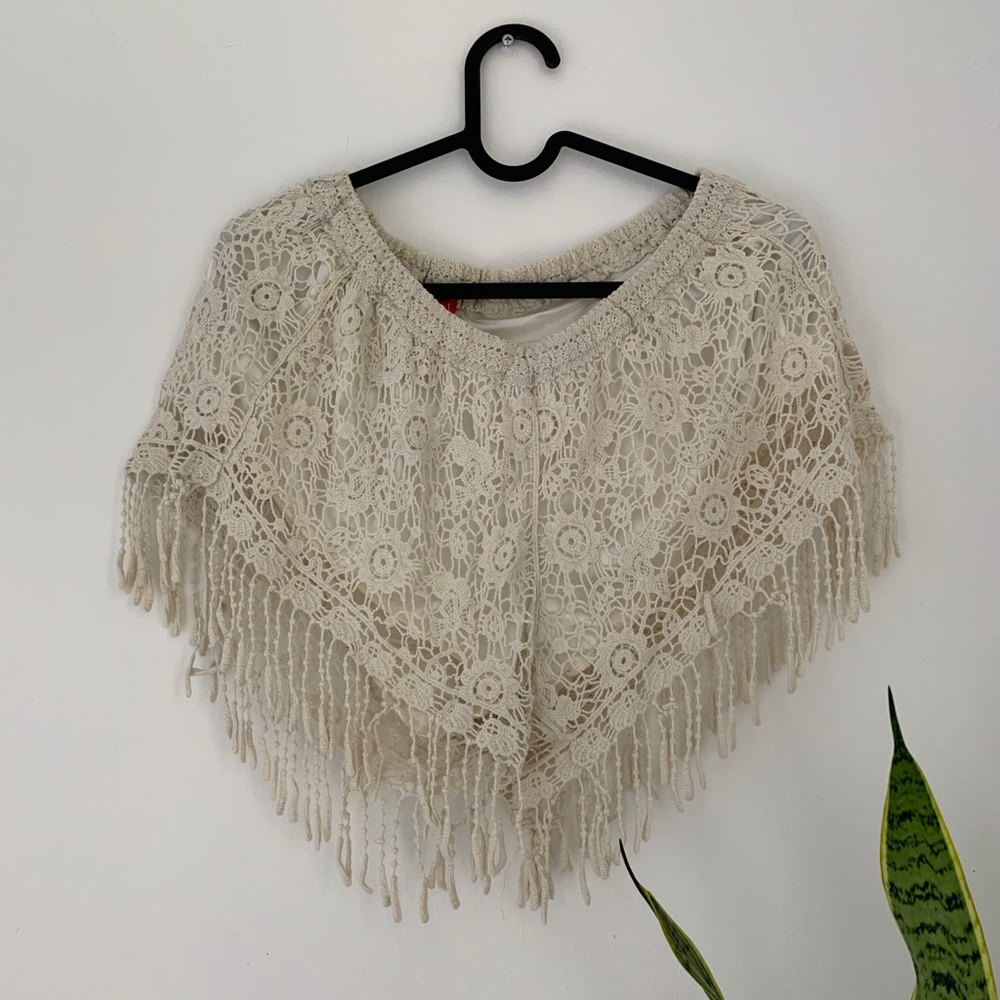 100% Cotton Beachy Crochet Fringe Shorts